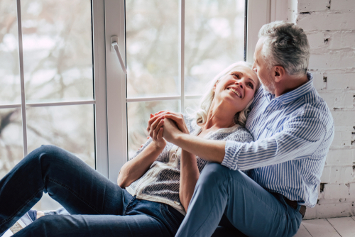 Elderly couple relaxing after Cataract Surgery