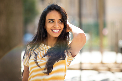 Woman posing